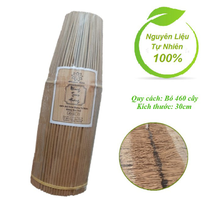 Nhang Trầm Hương Loại 1 Bó 460 Cây Chân Mộc 30cm.png